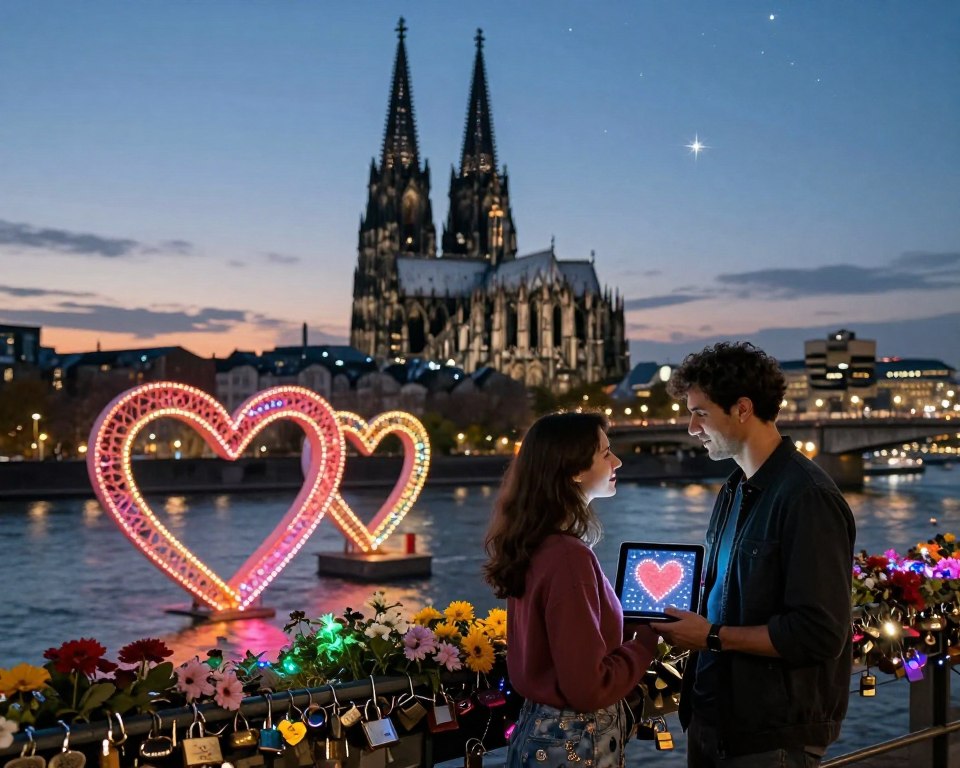 Digitale Liebesbekundungen in Köln