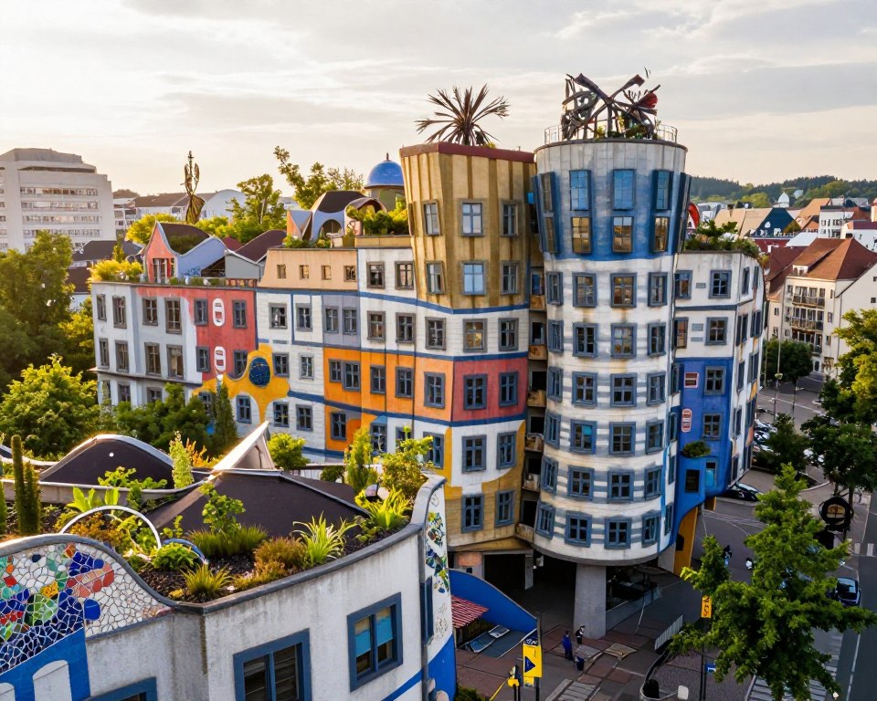 Hundertwasser Architektur in Deutschland