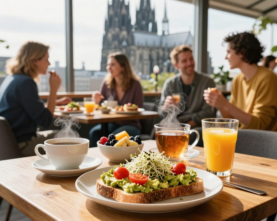 Vegane Frühstücksszene Köln